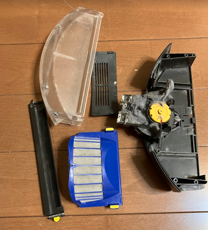 ルンバダストボックス分解清掃